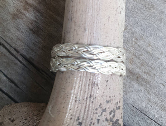 Stacker ring,Sterling silver,thin plated twist,tribal,ethnic band,twisted wire,fine,boho ring,thin silver ring,pinkie ring,wire ring.