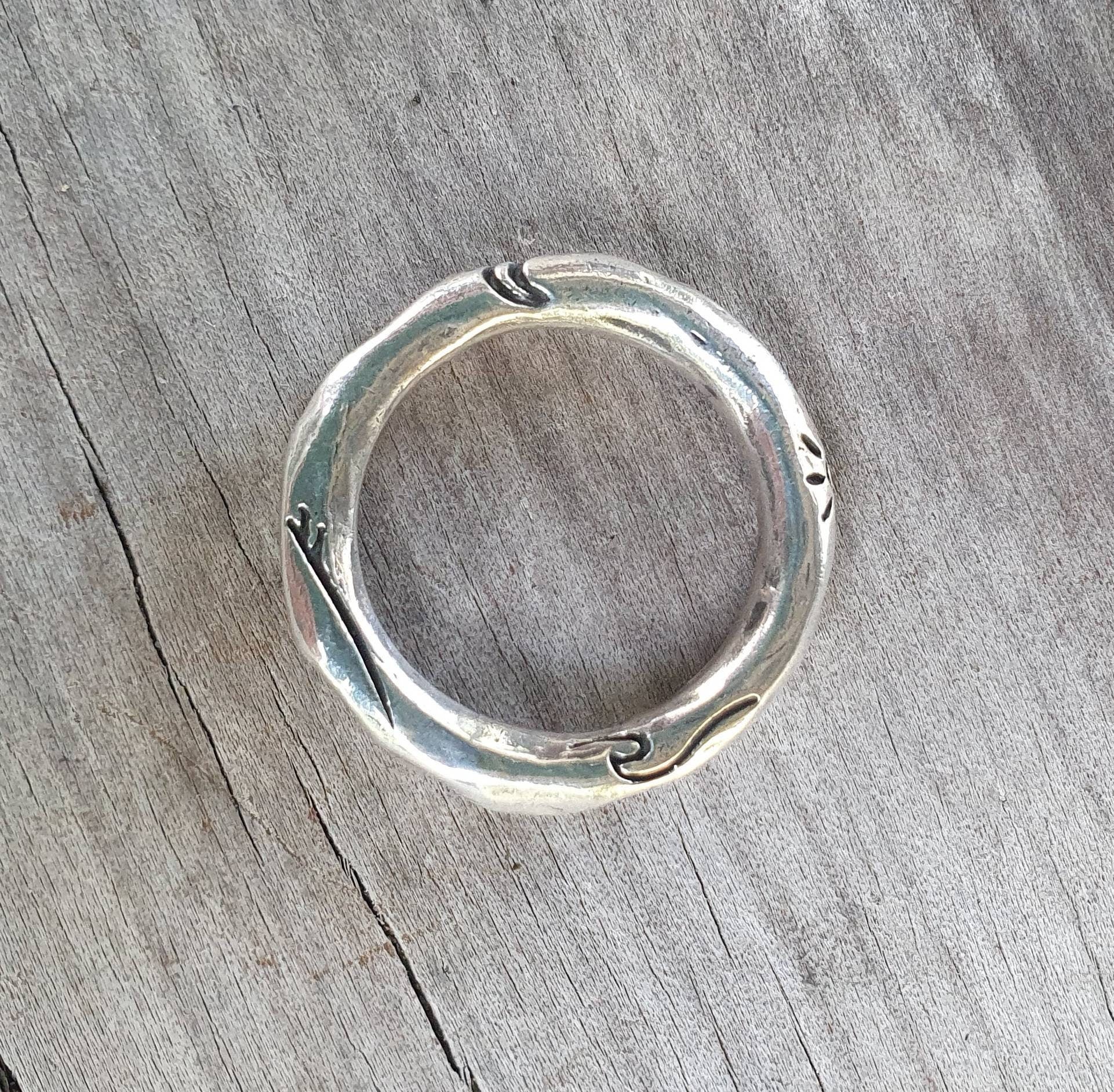 Sun,wave ring,solid sterling silver,4mm hammered round band,surfer ring,round halo band,stacker,surfing,wave wedding ring,surf board band,