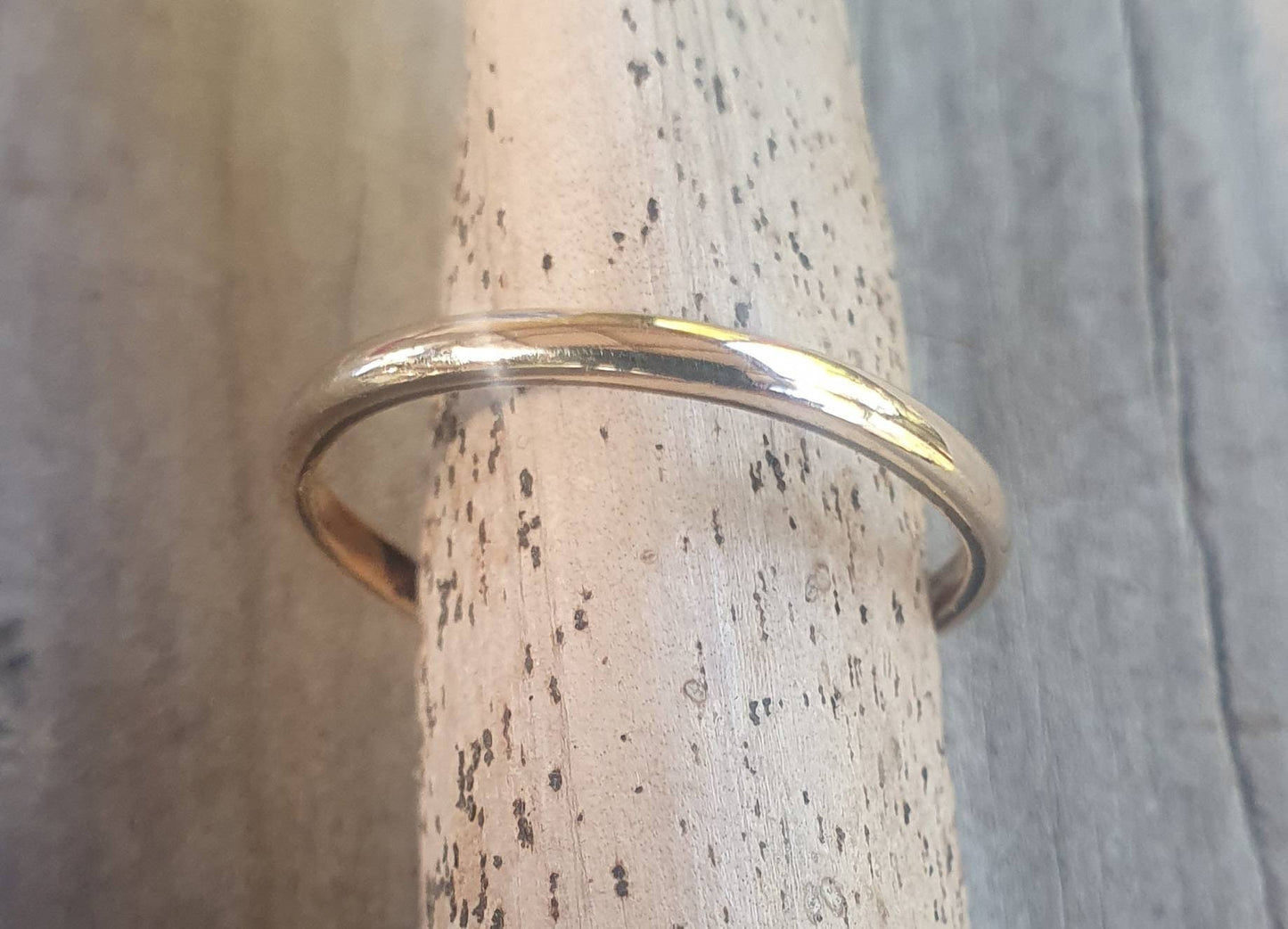 9k gold band, Stacker ring,solid gold not plated,thin plain gold band,fine and dainty,boho,pinkie ring