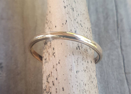 9k gold Stackerable ring 9ct  solid gold not plated 2mm plain gold band fine dainty boho pinkie stacker rose gold yellow