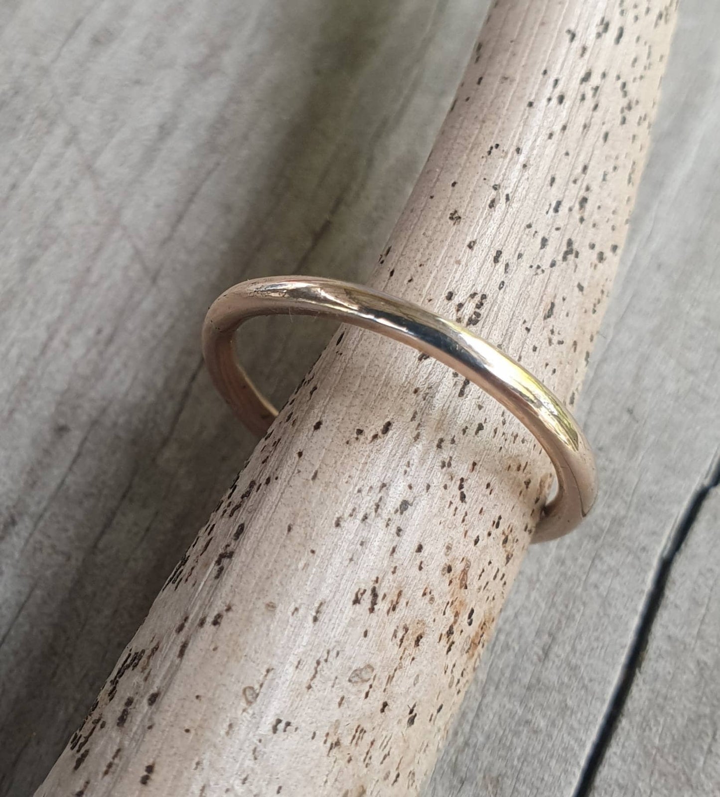 gold halo band,9k gold,2mm round,Stacker ring,solid gold not plated,thin plain gold band,fine and dainty,boho,pinkie ring