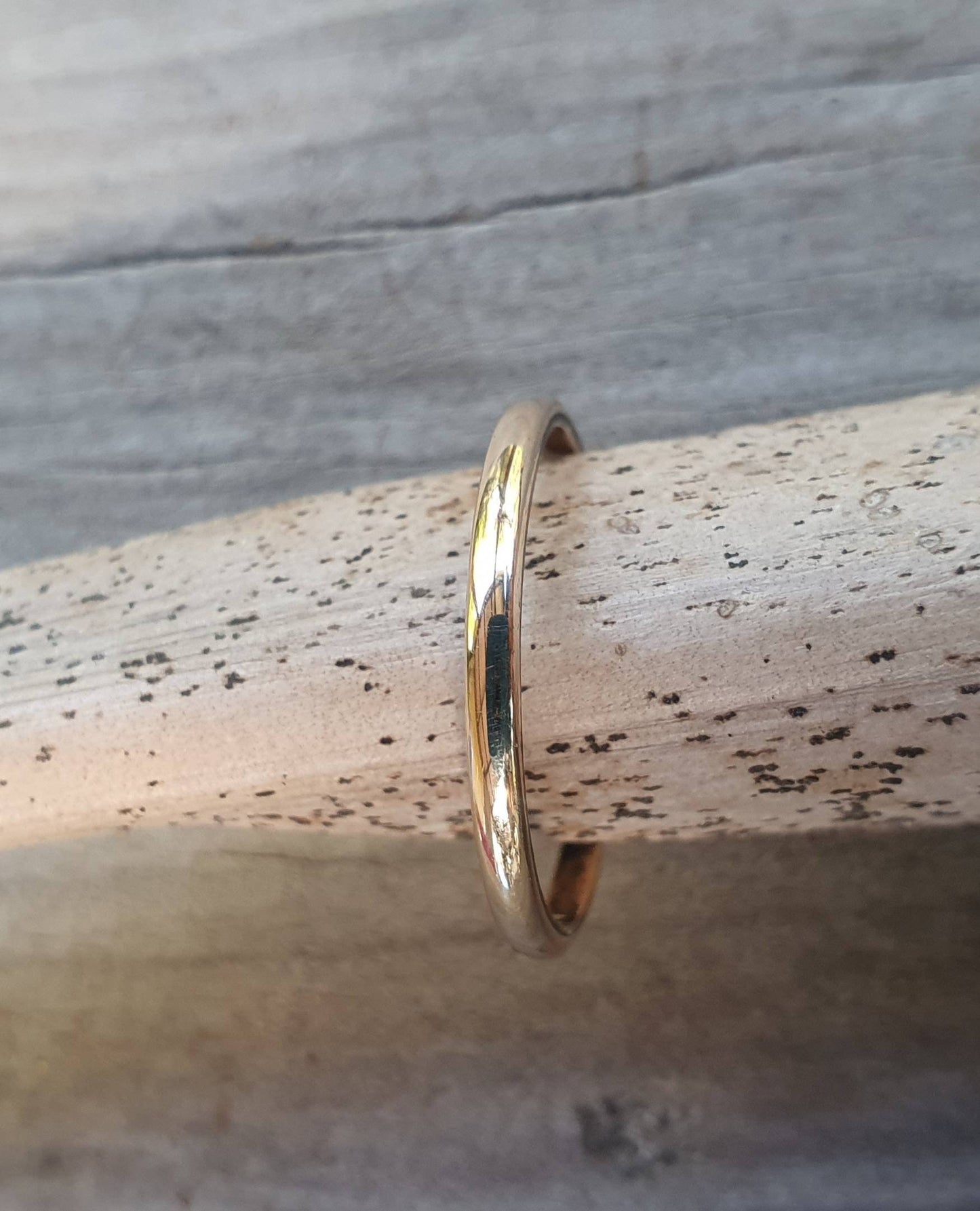 9k gold band, Stacker ring,solid gold not plated,thin plain gold band,fine and dainty,boho,pinkie ring