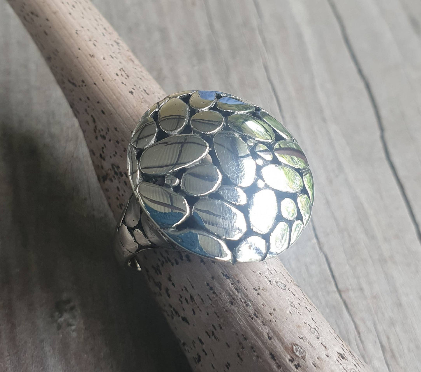 Large round ring, sterling silver, large plain chunky ring,wide silver ring,bold and beautiful