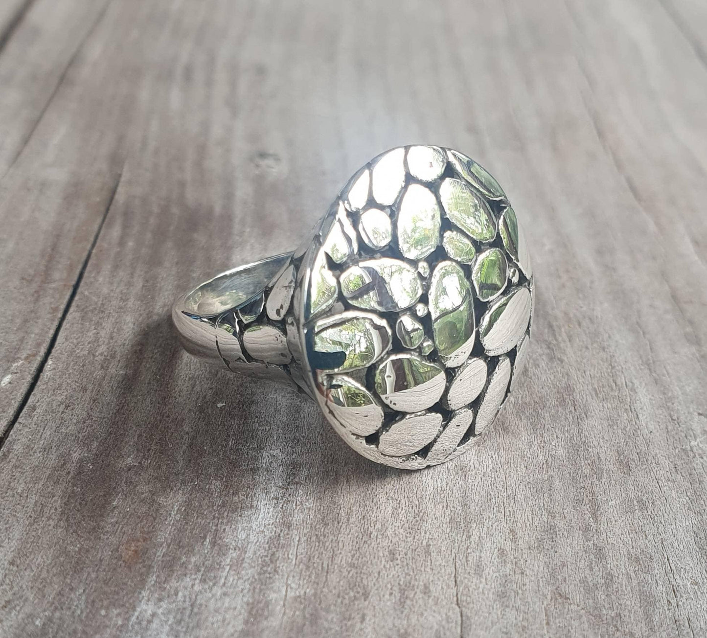 Large round ring, sterling silver, large plain chunky ring,wide silver ring,bold and beautiful