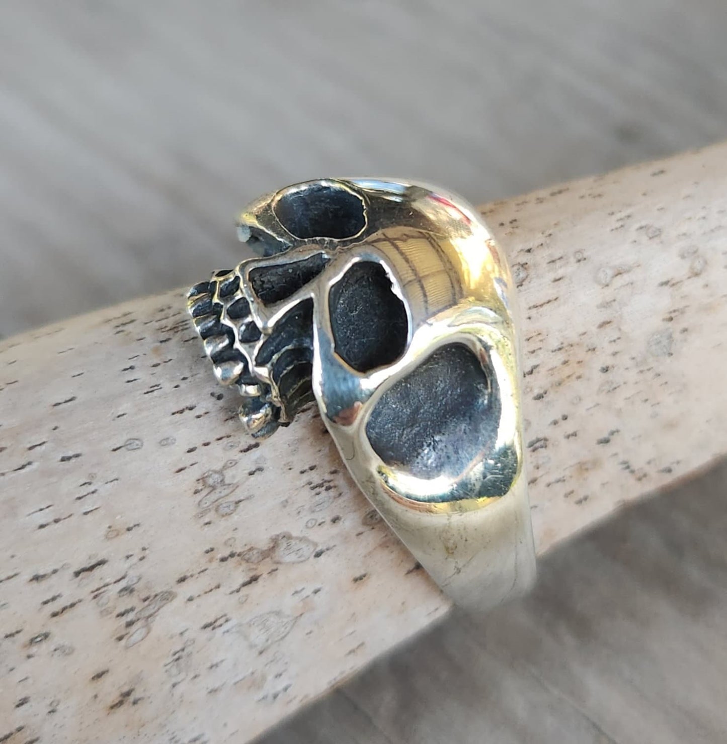 Small skull ring,sterling silver, signet,solid skull, steampunk, gothic ,punk,women's skull,skull pinkie,handmade,boho,hipster,rockabilly