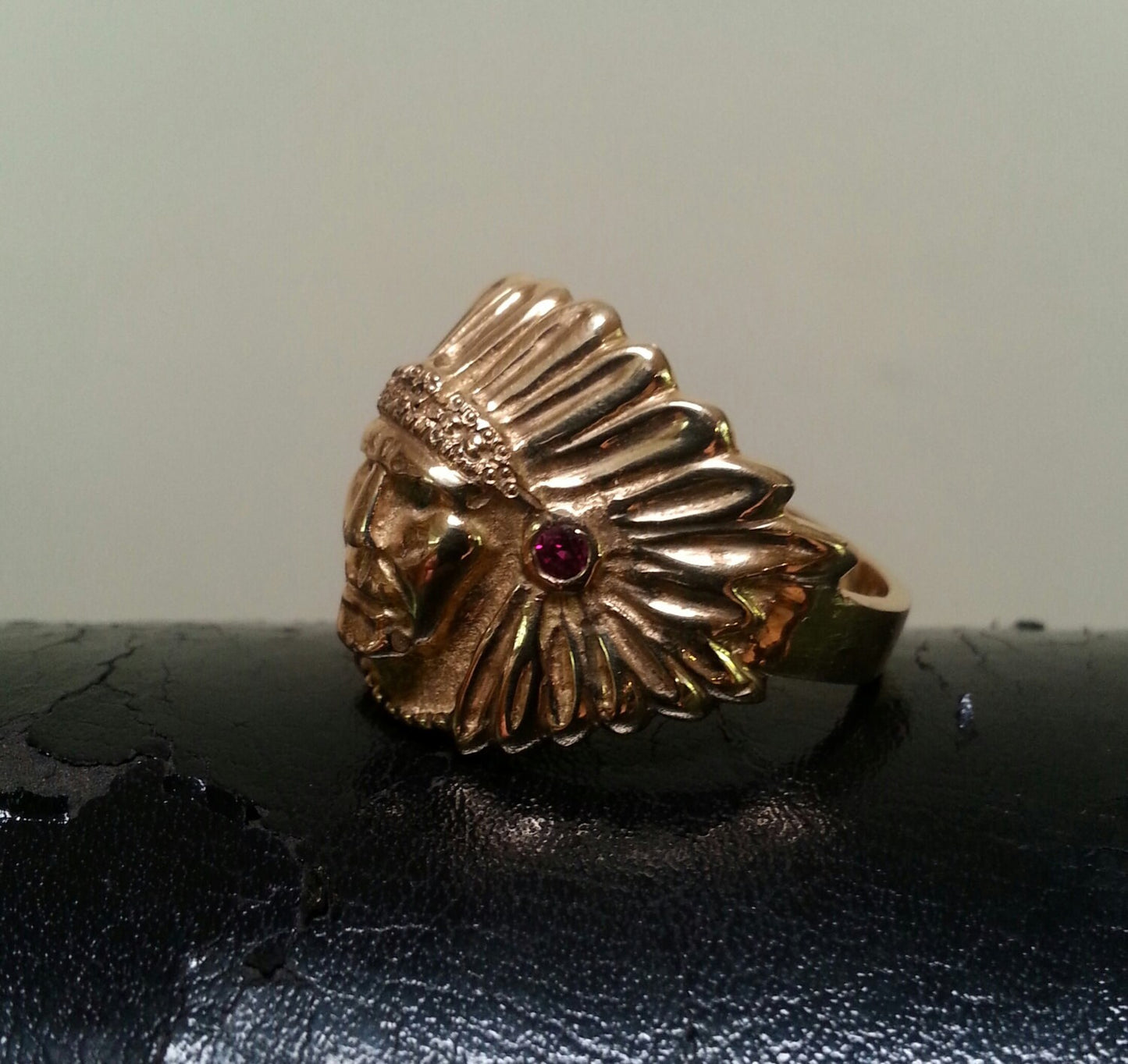 gold indian ring, chief ring, tribal,Indian ring,