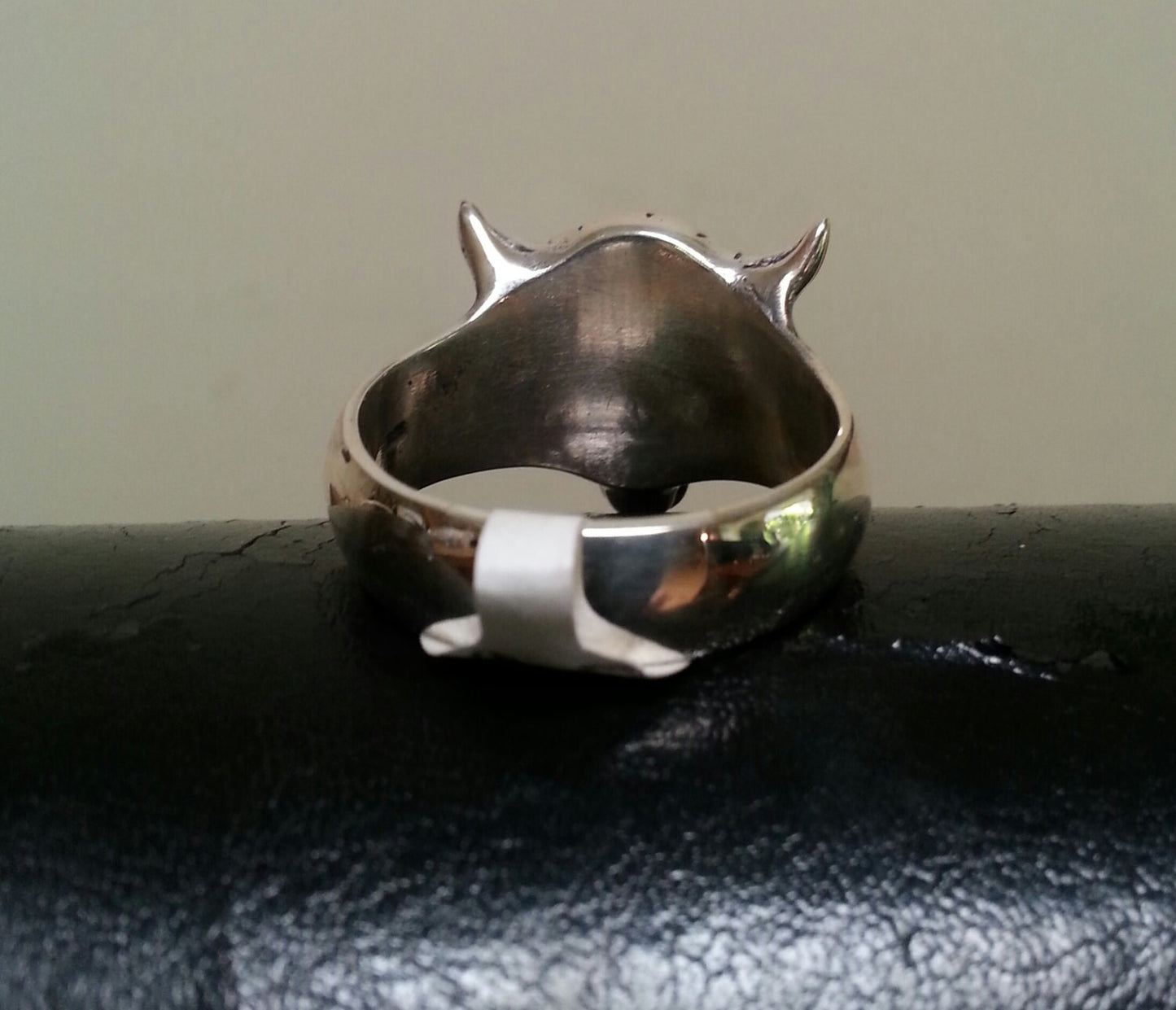 Buffalo skull ring,Sterling silver, bull skull, horn,tribal, indian, cowboy, country, western,hipster style,rockabilly,mens fashion,handmade