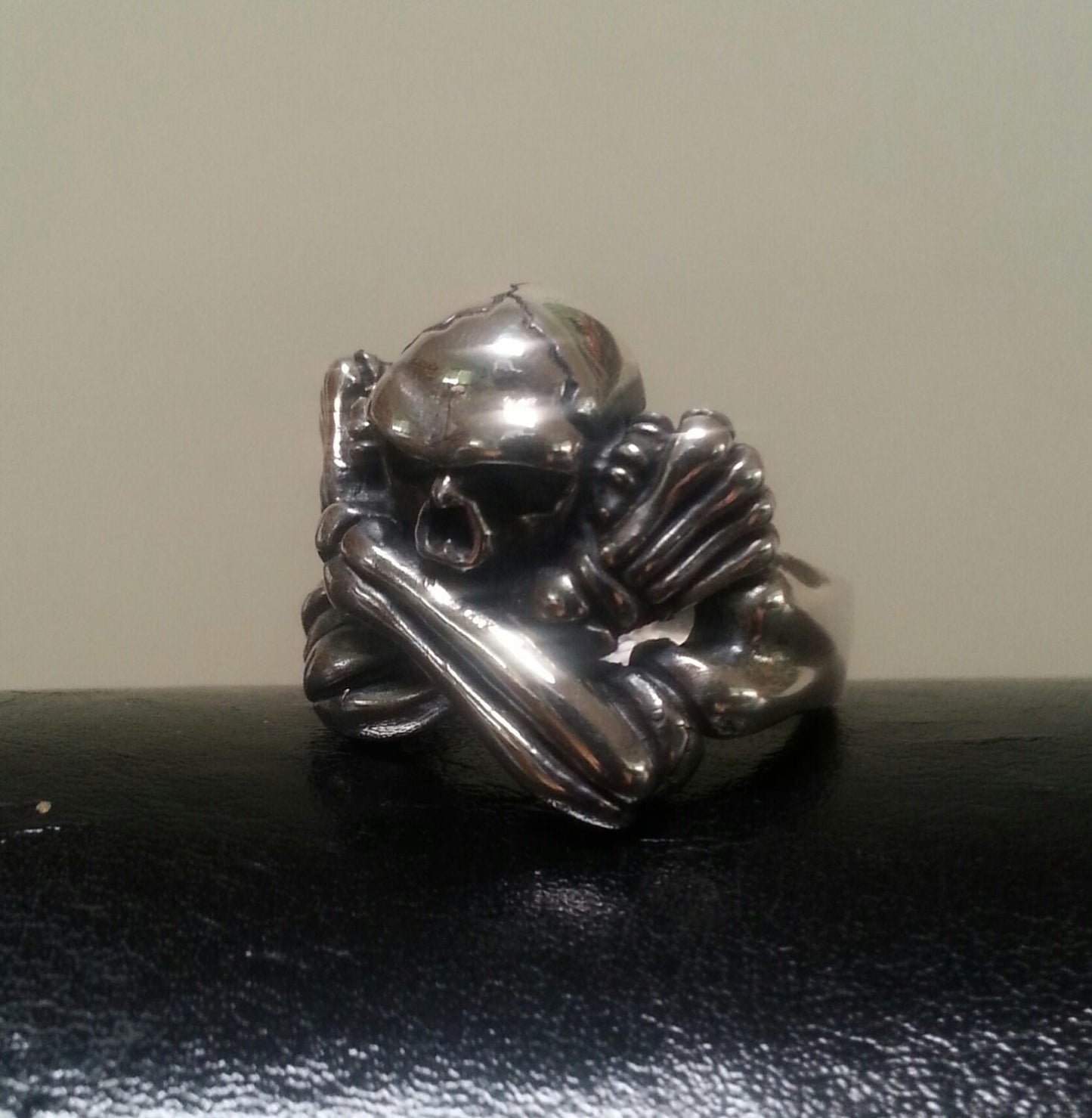 Misfits, skeleton ring, skull ring,Sterling silver, steampunk,gothic, punk,Chunky ring,handmade,hipster,boho,biker,mans fashion